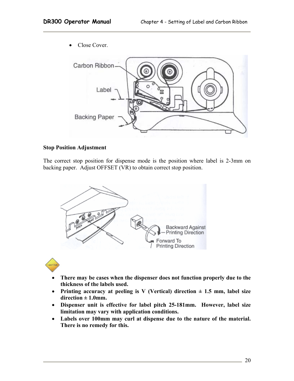 SATO DR300 User Manual | Page 22 / 96