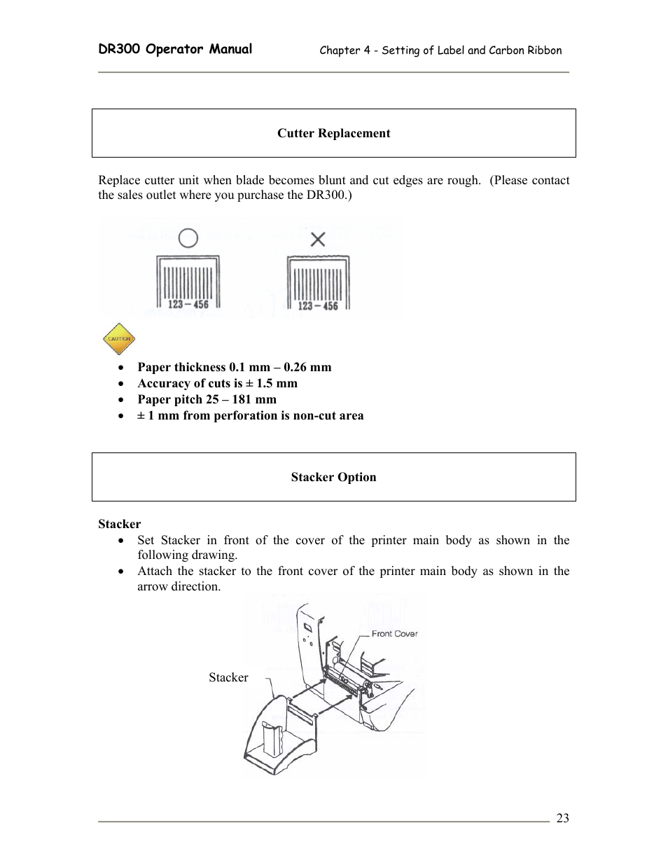 SATO DR300 User Manual | Page 25 / 96