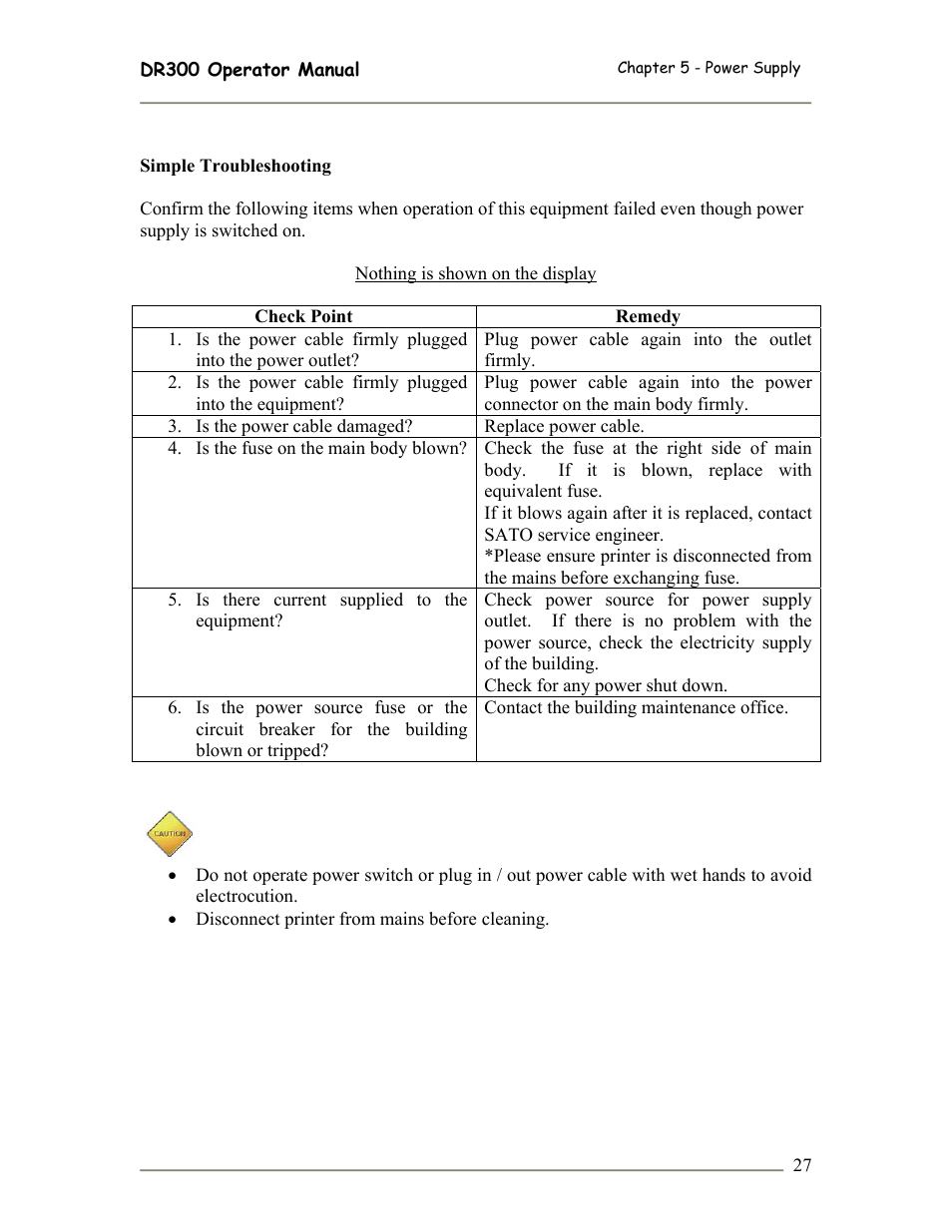 SATO DR300 User Manual | Page 29 / 96