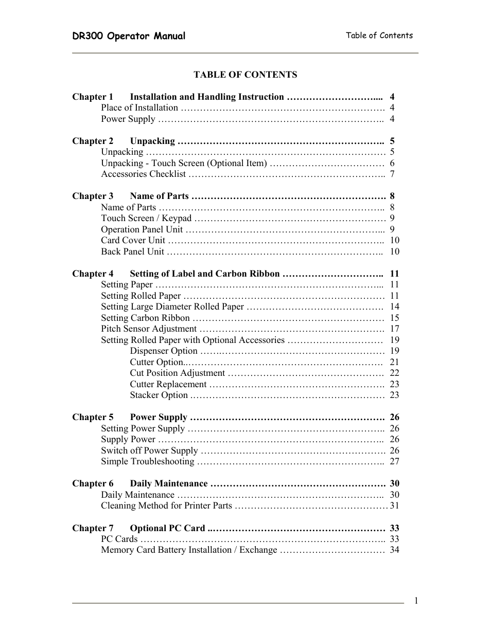 SATO DR300 User Manual | Page 3 / 96