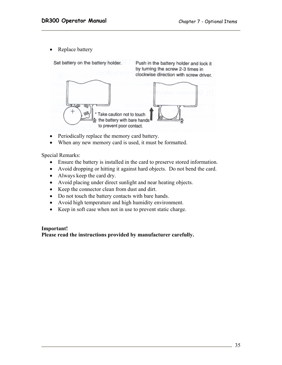 SATO DR300 User Manual | Page 37 / 96
