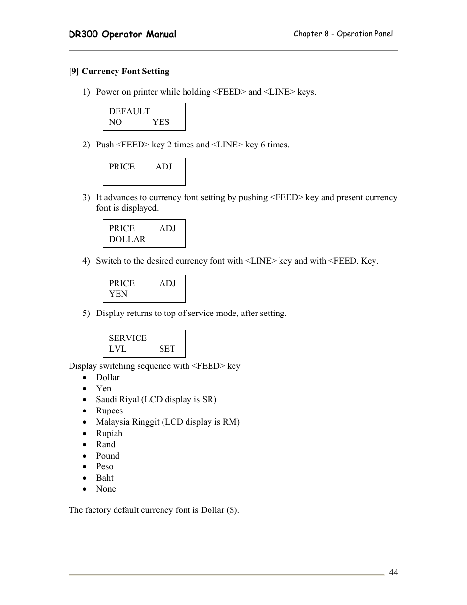 SATO DR300 User Manual | Page 46 / 96