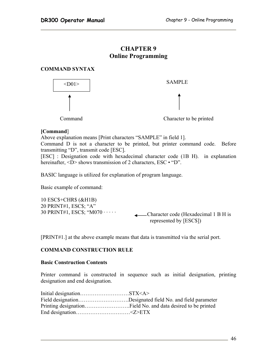 SATO DR300 User Manual | Page 48 / 96
