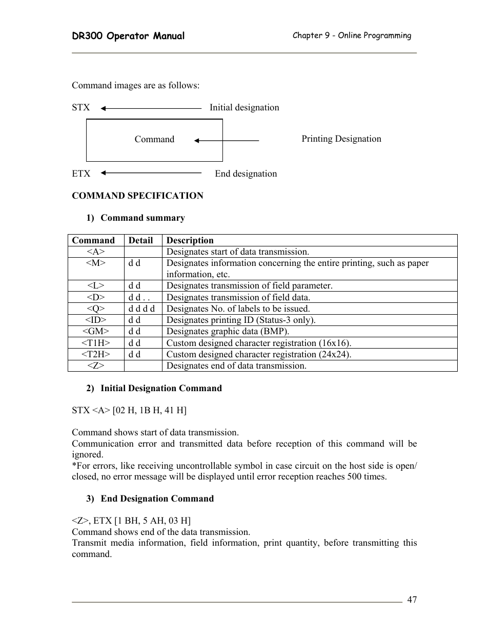 SATO DR300 User Manual | Page 49 / 96