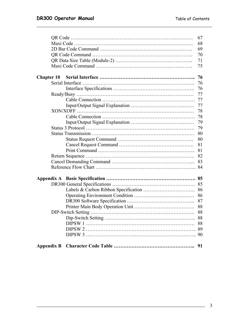 SATO DR300 User Manual | Page 5 / 96