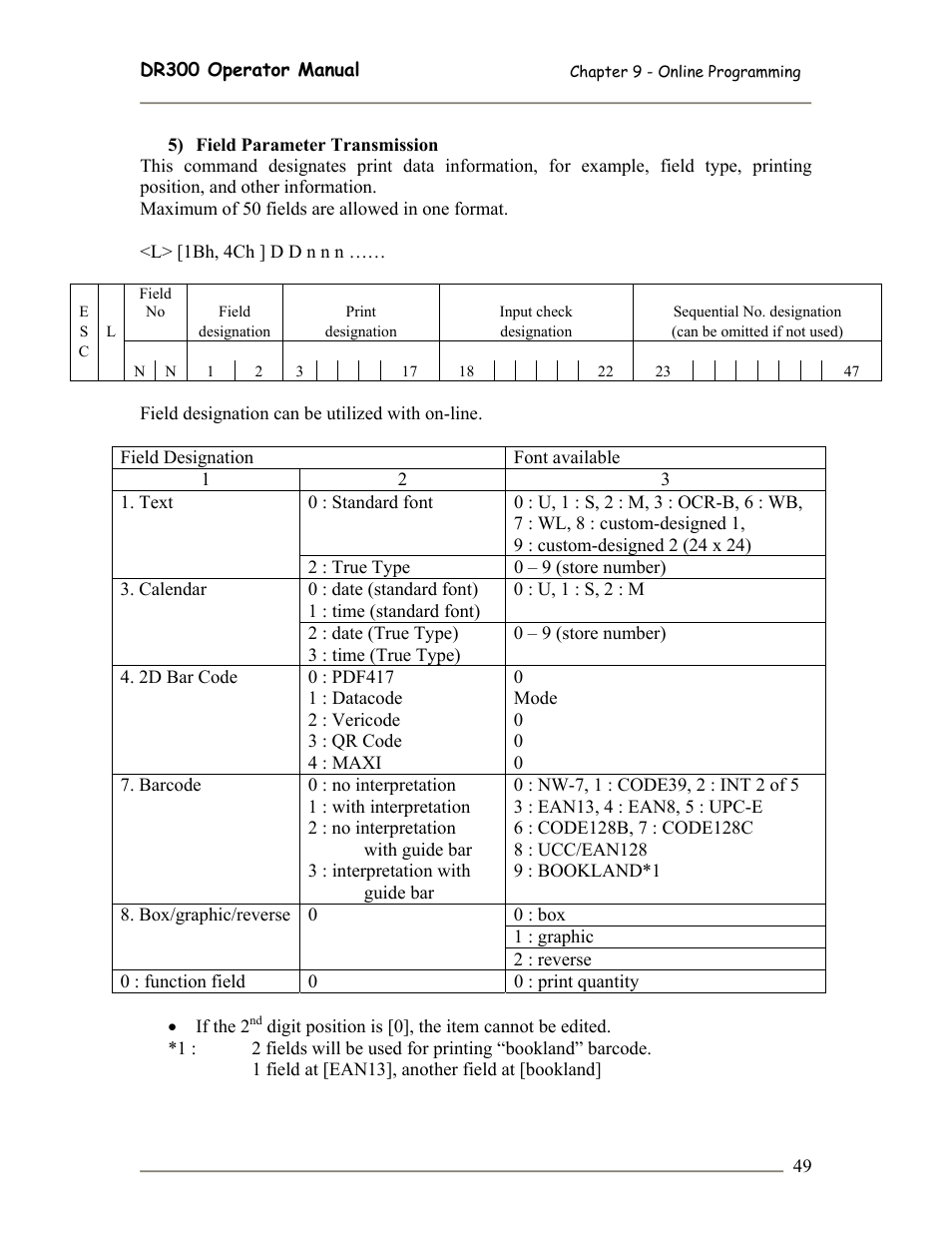 SATO DR300 User Manual | Page 51 / 96