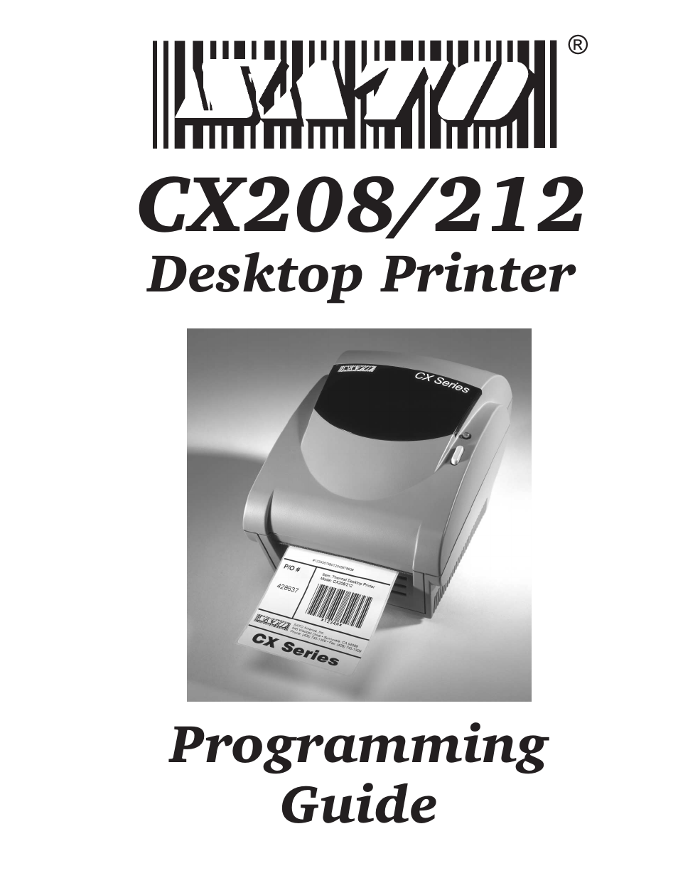 SATO CX208/212 User Manual | 104 pages