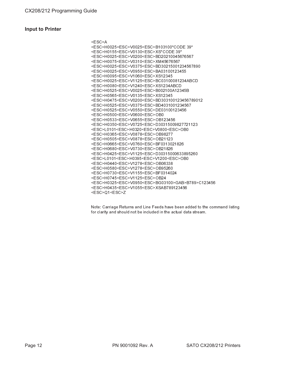 SATO CX208/212 User Manual | Page 16 / 104