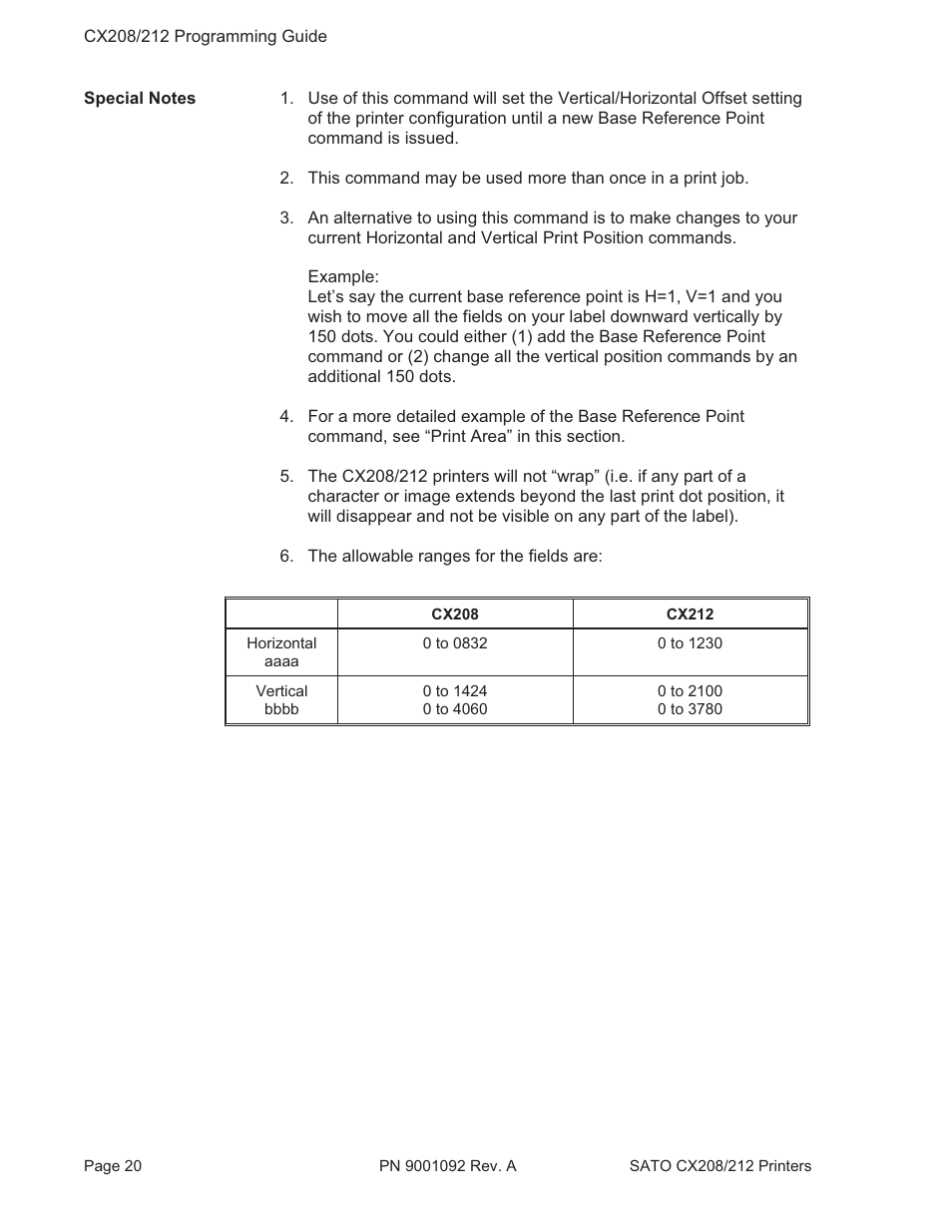 SATO CX208/212 User Manual | Page 24 / 104