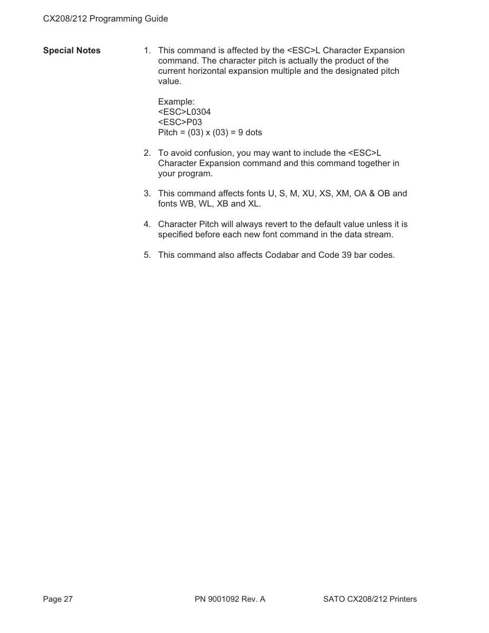 SATO CX208/212 User Manual | Page 31 / 104