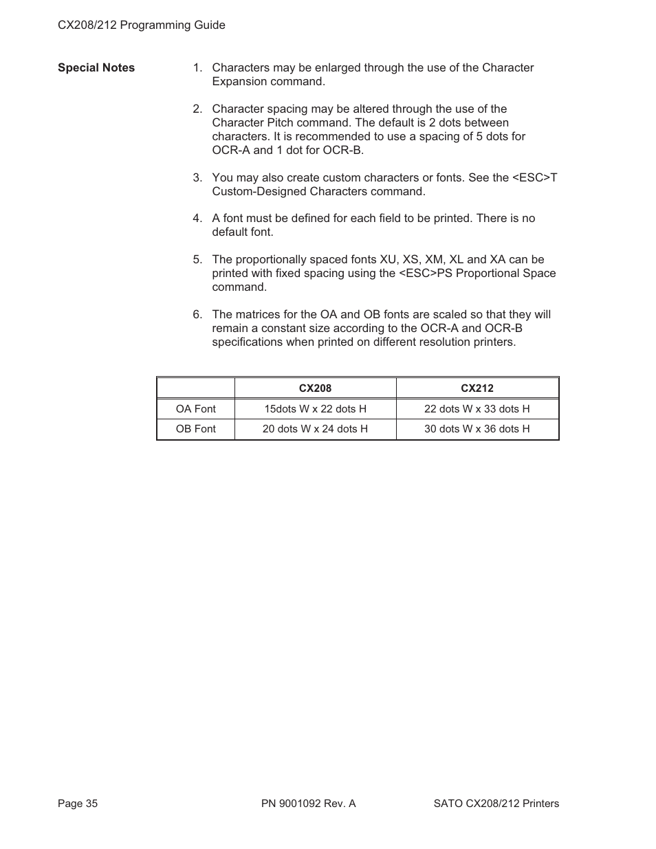 SATO CX208/212 User Manual | Page 39 / 104