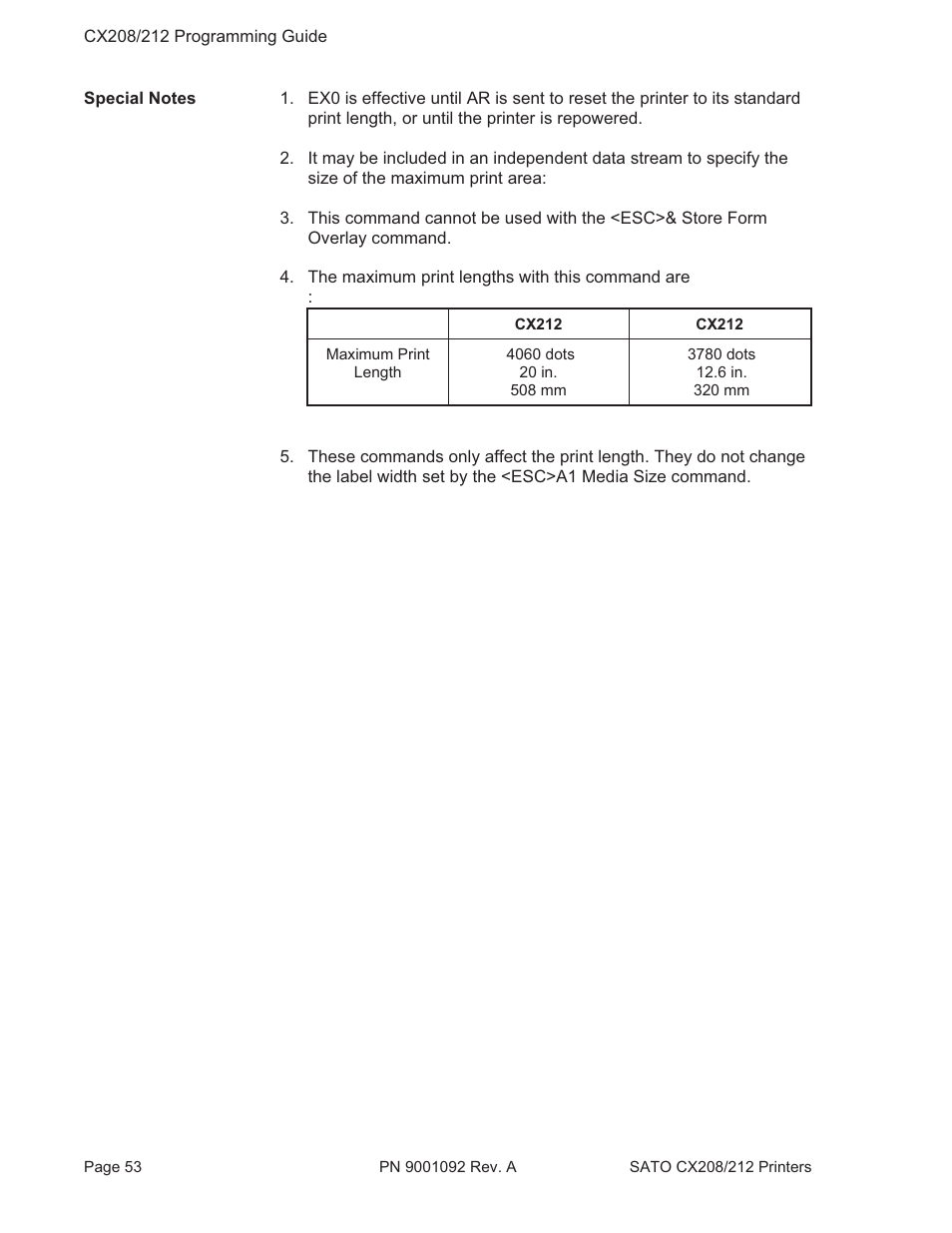 SATO CX208/212 User Manual | Page 57 / 104