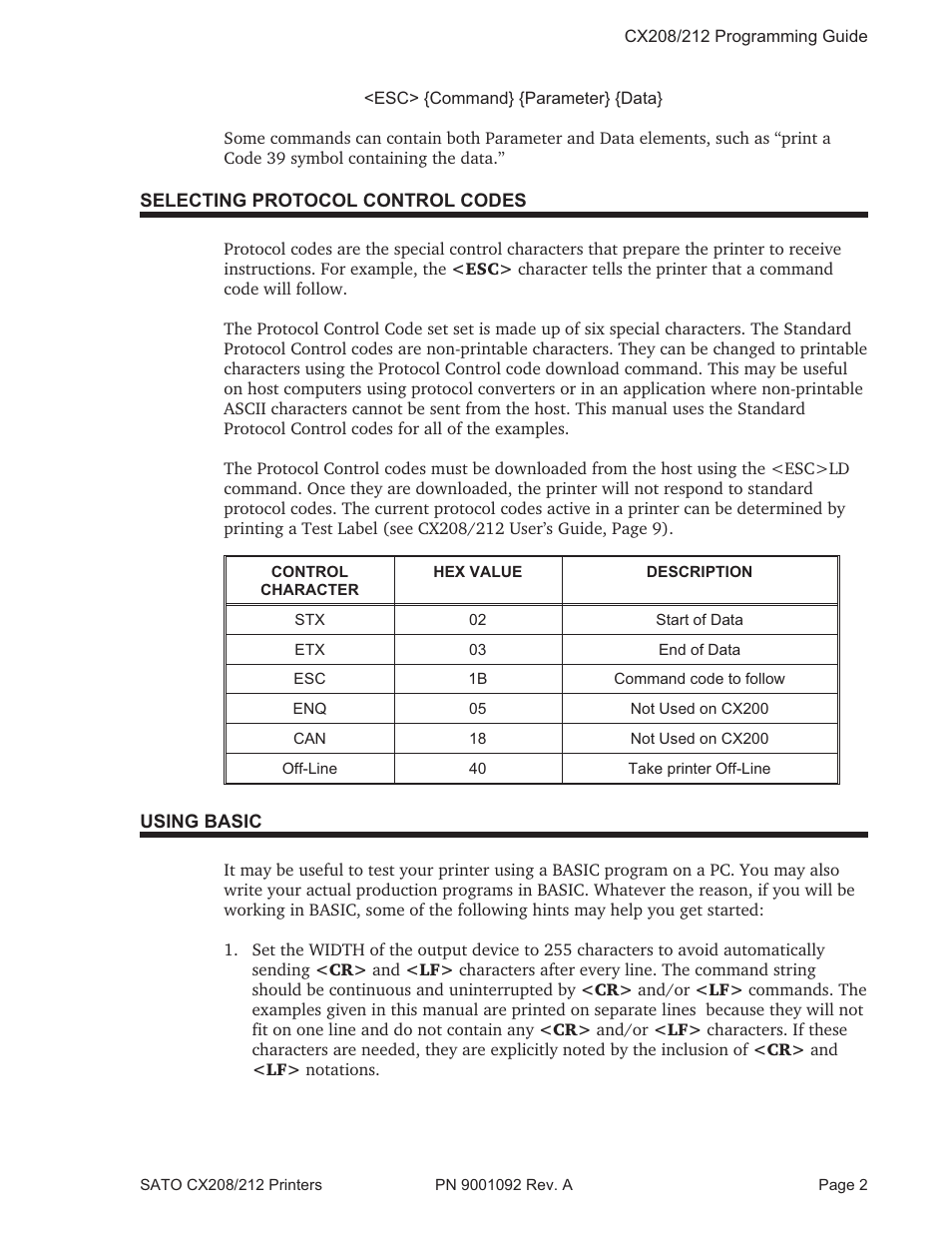 SATO CX208/212 User Manual | Page 6 / 104