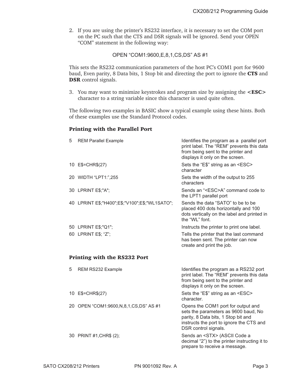 SATO CX208/212 User Manual | Page 7 / 104