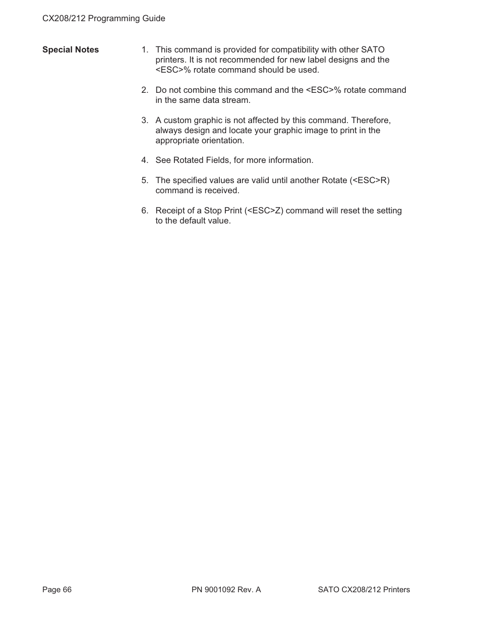 SATO CX208/212 User Manual | Page 70 / 104