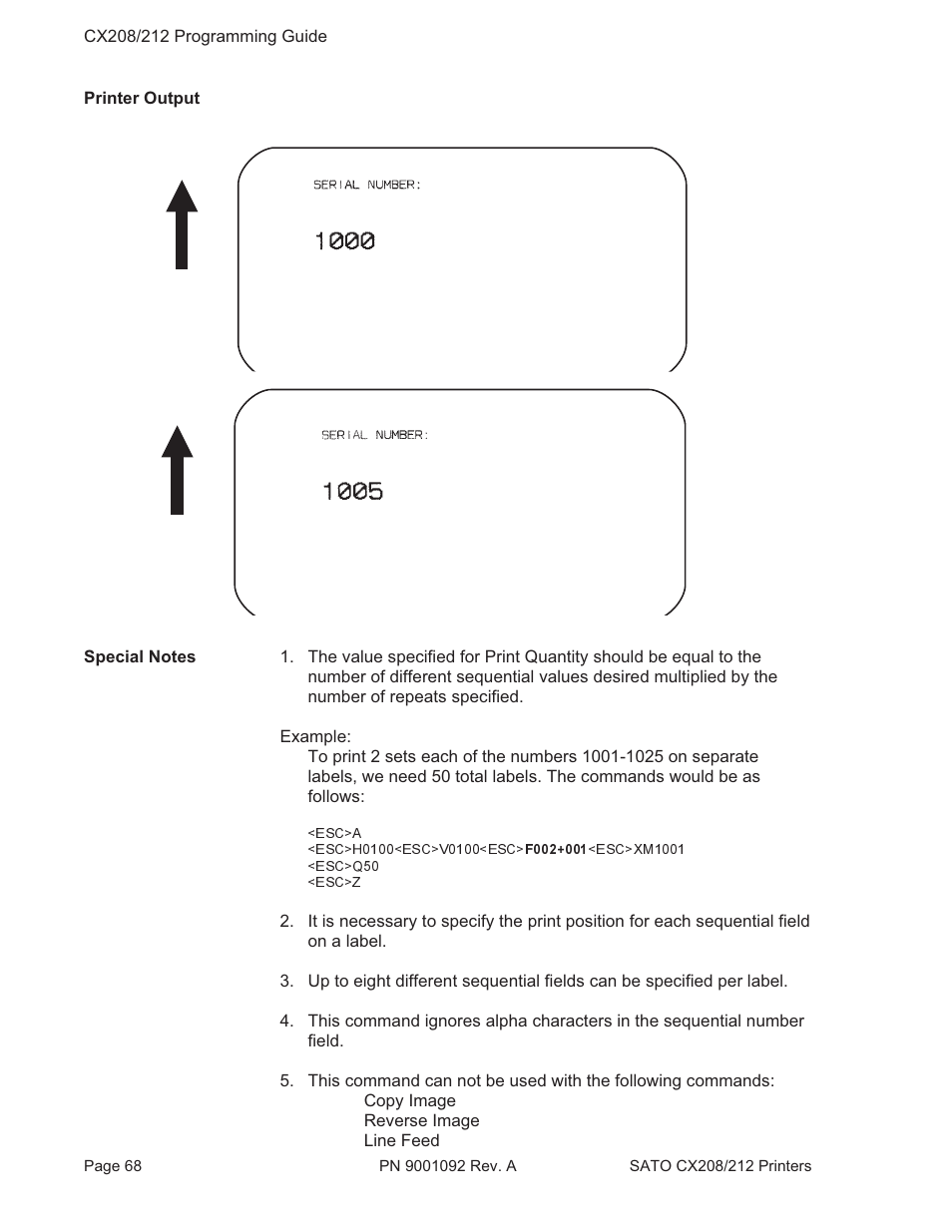 SATO CX208/212 User Manual | Page 72 / 104