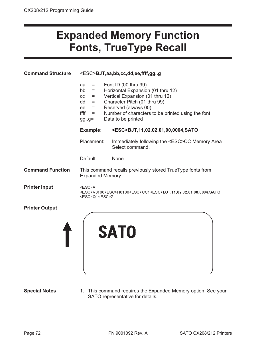 SATO CX208/212 User Manual | Page 76 / 104