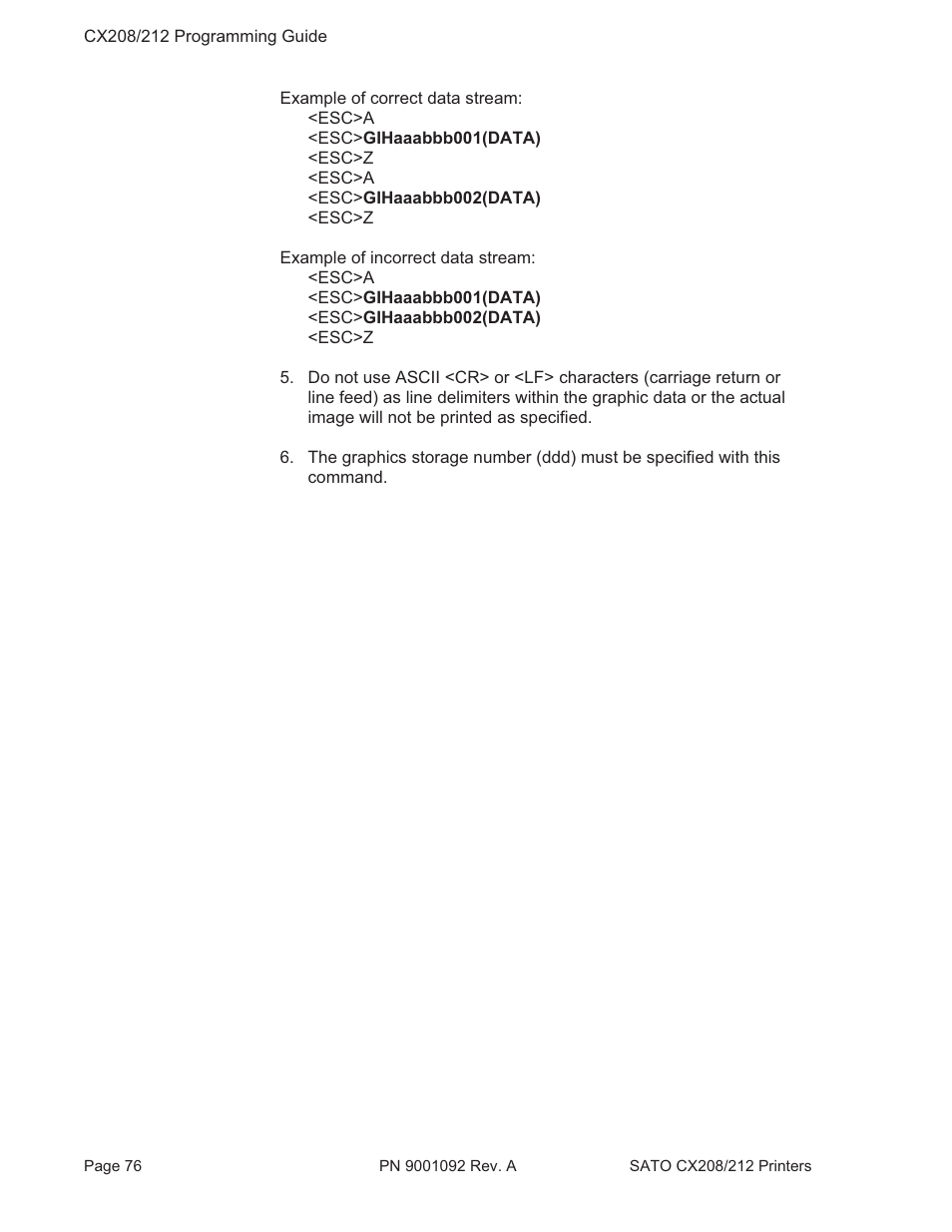 SATO CX208/212 User Manual | Page 80 / 104