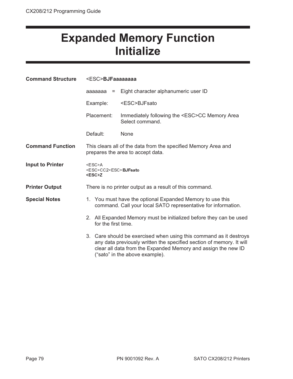 SATO CX208/212 User Manual | Page 83 / 104