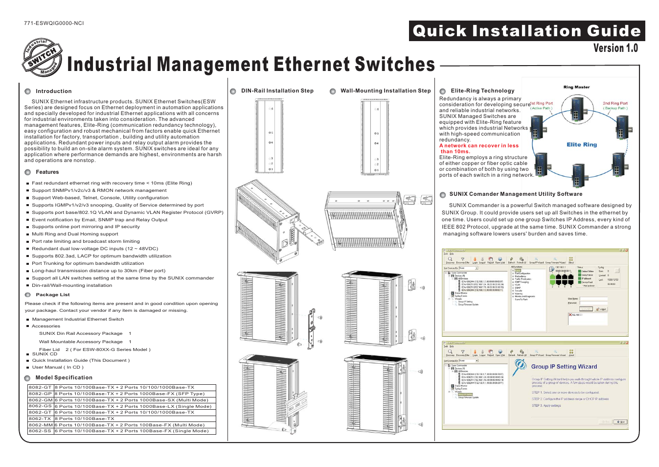 Sunix 8062-TX User Manual | 2 pages