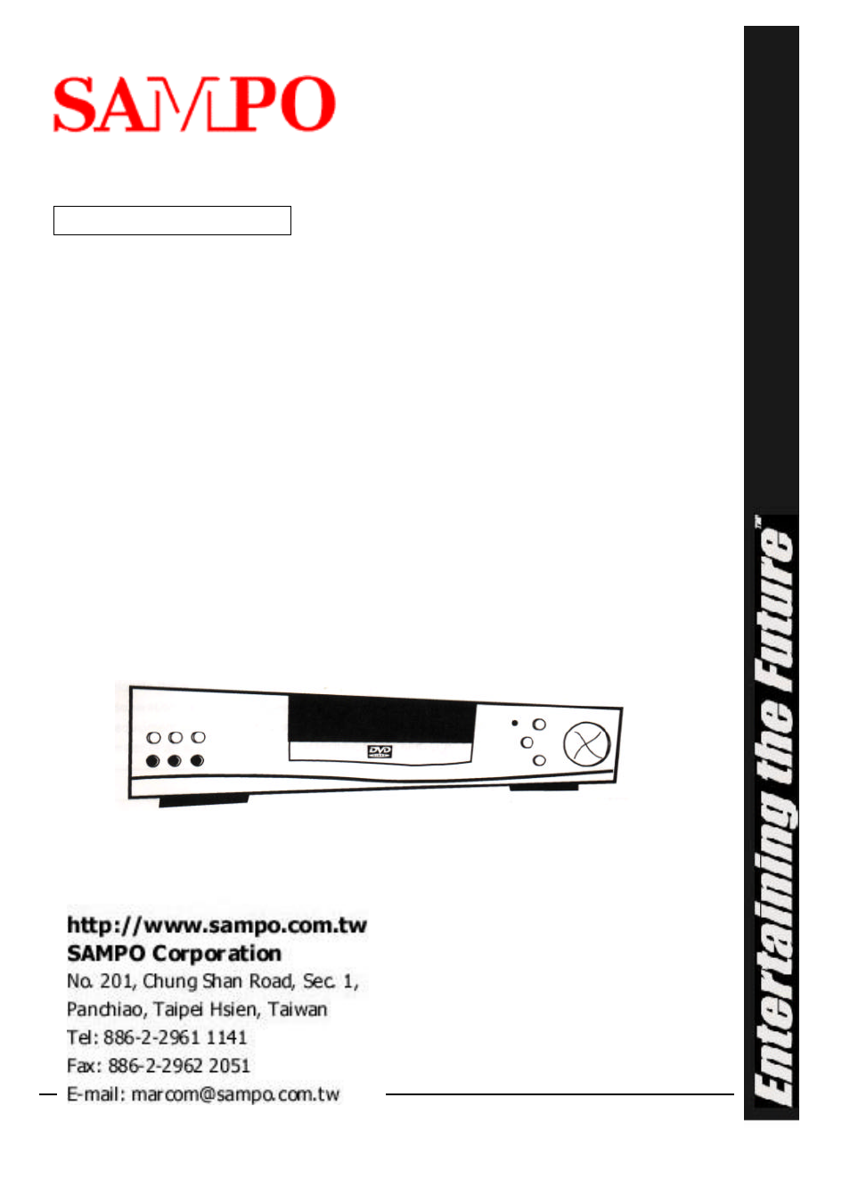 Sampo DVE-6xx User Manual | 35 pages