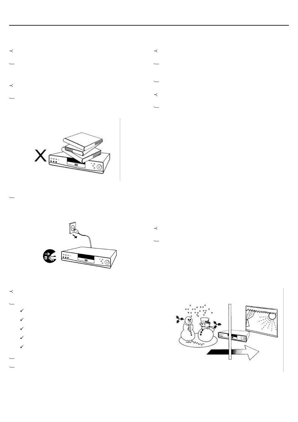 Precautions | Sampo DVE-6xx User Manual | Page 5 / 35