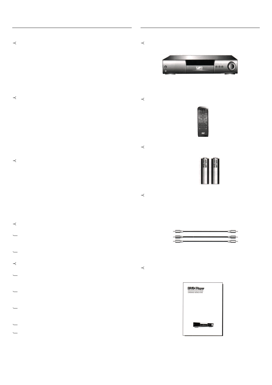 Features, Package contents | Sampo DVE-560 User Manual | Page 4 / 31