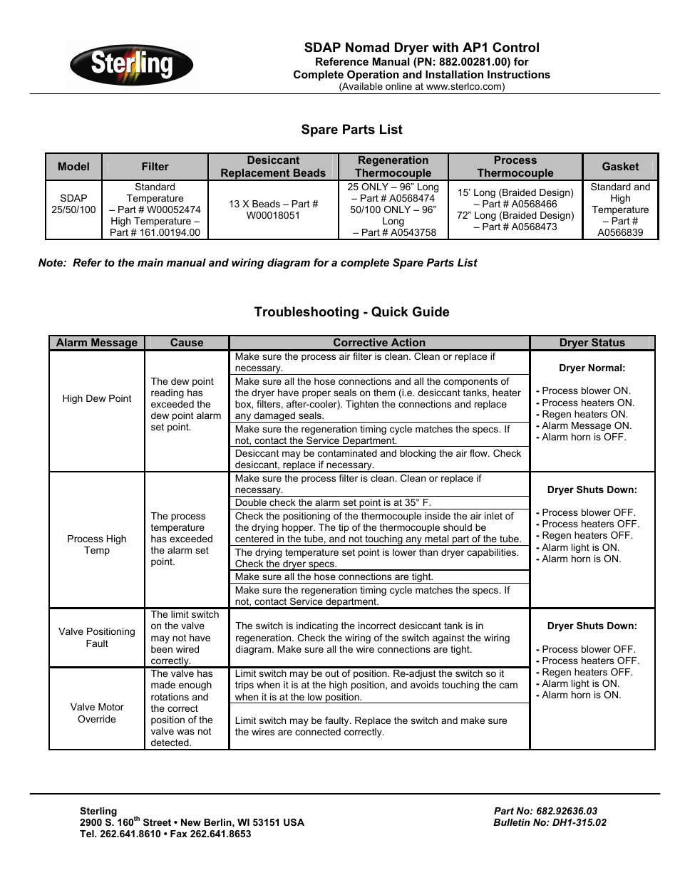 Sterling SDAP User Manual | Page 4 / 4