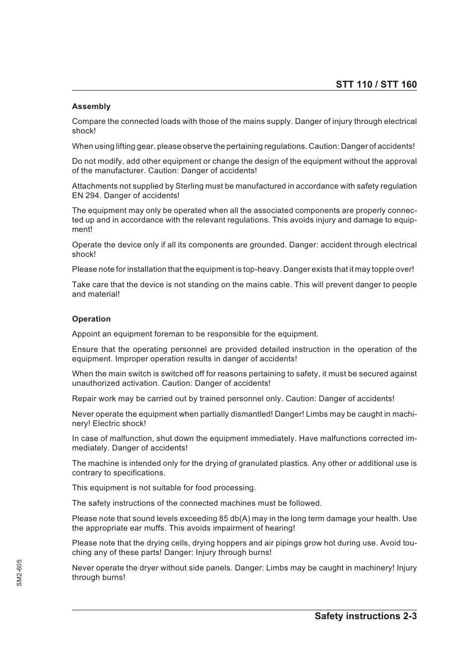Sterling STT 160 User Manual | Page 12 / 57