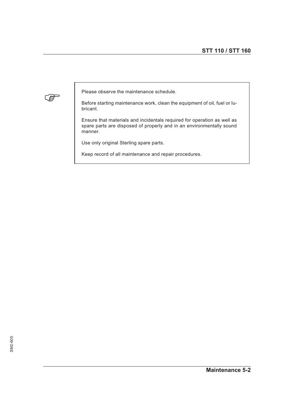 Sterling STT 160 User Manual | Page 25 / 57