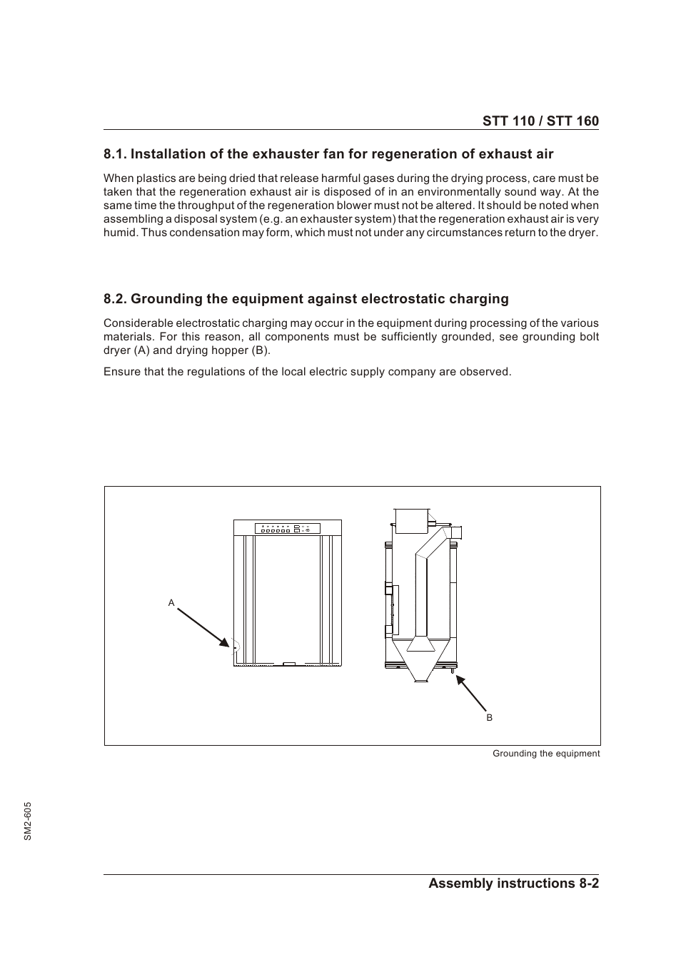 Assembly instructions 8-1, As sem bly in struc tions -1 | Sterling STT 160 User Manual | Page 44 / 57