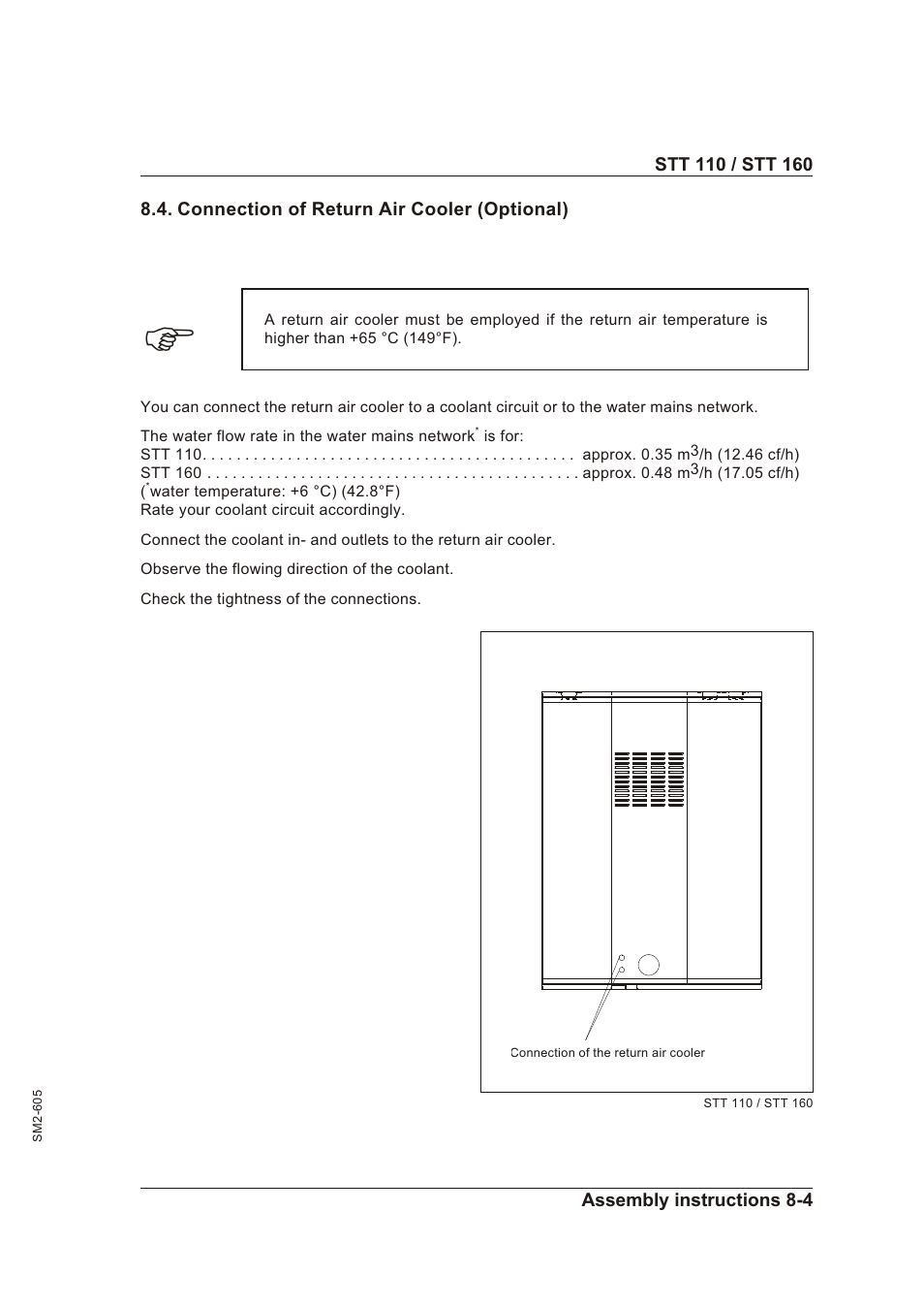 Electrical connection 8-3, Elec tri cal con nec tion -3 | Sterling STT 160 User Manual | Page 46 / 57