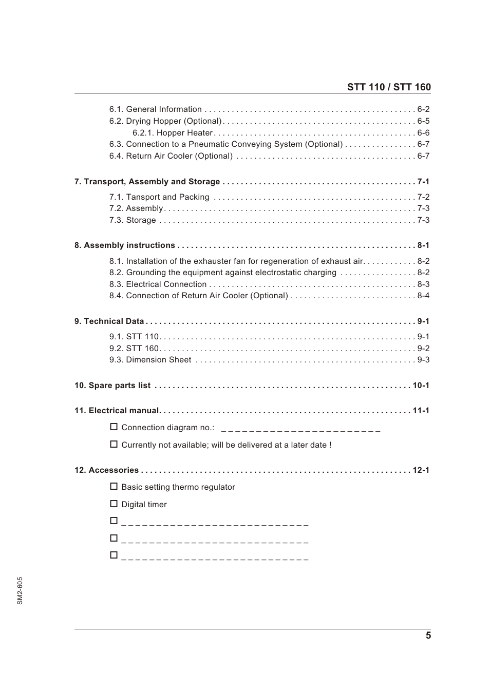 Sterling STT 160 User Manual | Page 5 / 57