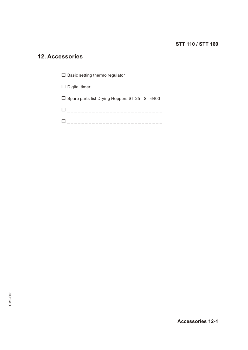 Electrical manual 11-1, Connection diagram no, Elec tri cal man ual -1 | Con nec tion di a gram no, Ac ces sories | Sterling STT 160 User Manual | Page 56 / 57