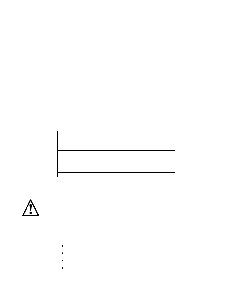 Warning | Sterling SXS Series User Manual | Page 44 / 73