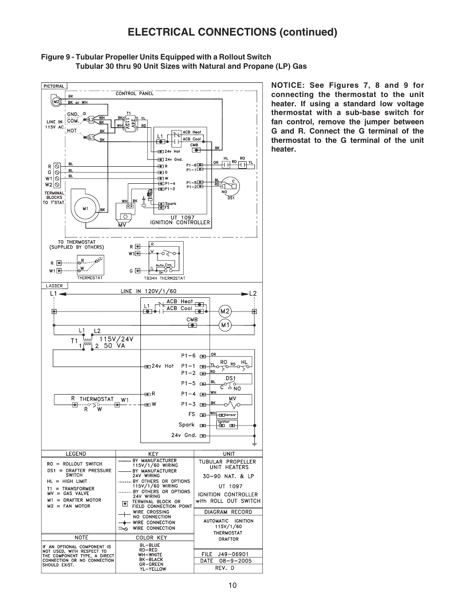 Electrical connections (continued) | Sterling RF-45 User Manual | Page 10 / 32