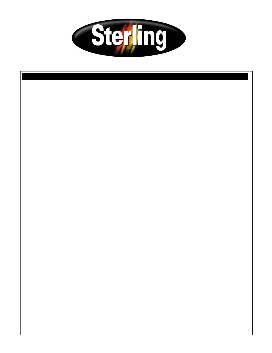 Sterling SC3-600 User Manual | 12 pages