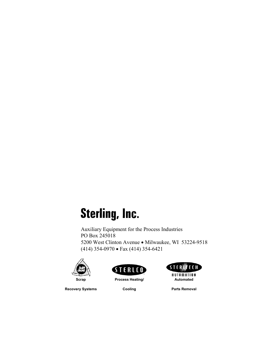 Sterling EX909 User Manual | Page 44 / 44