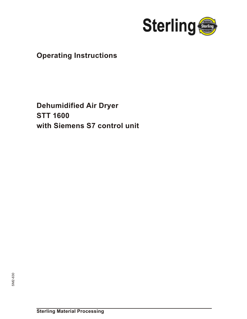 Sterling STT 1600 User Manual | 88 pages