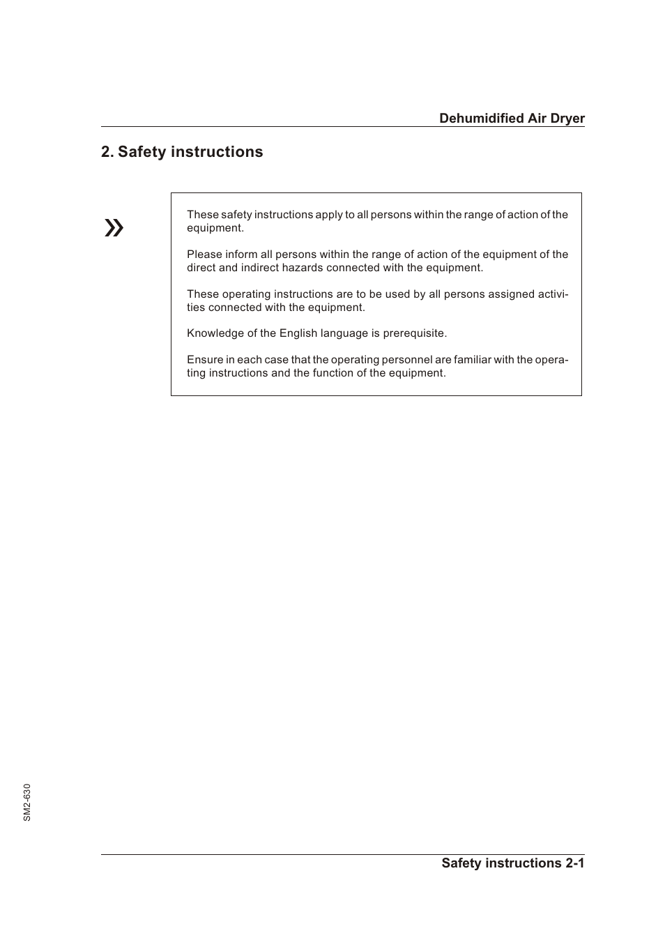 Safety instructions 2-1, Safety in struc tions -1 | Sterling STT 1600 User Manual | Page 10 / 88