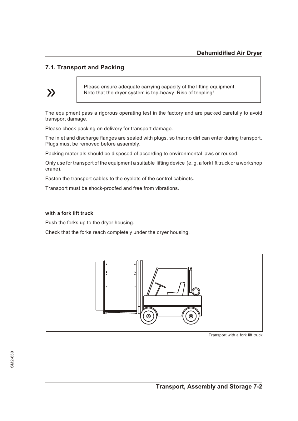 Transport and packing 7-2, Trans port and packing -2 | Sterling STT 1600 User Manual | Page 64 / 88