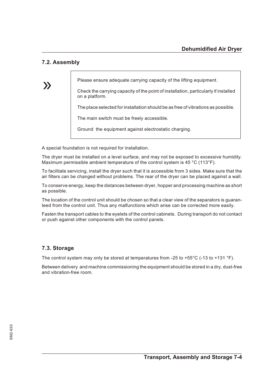 Assembly 7-4, Storage 7-4, As sem bly -4 | Stor age -4 | Sterling STT 1600 User Manual | Page 66 / 88