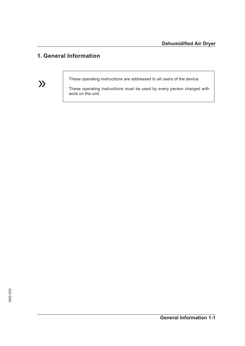 General information 1-1, Gen eral in for ma tion -1 | Sterling STT 1600 User Manual | Page 7 / 88