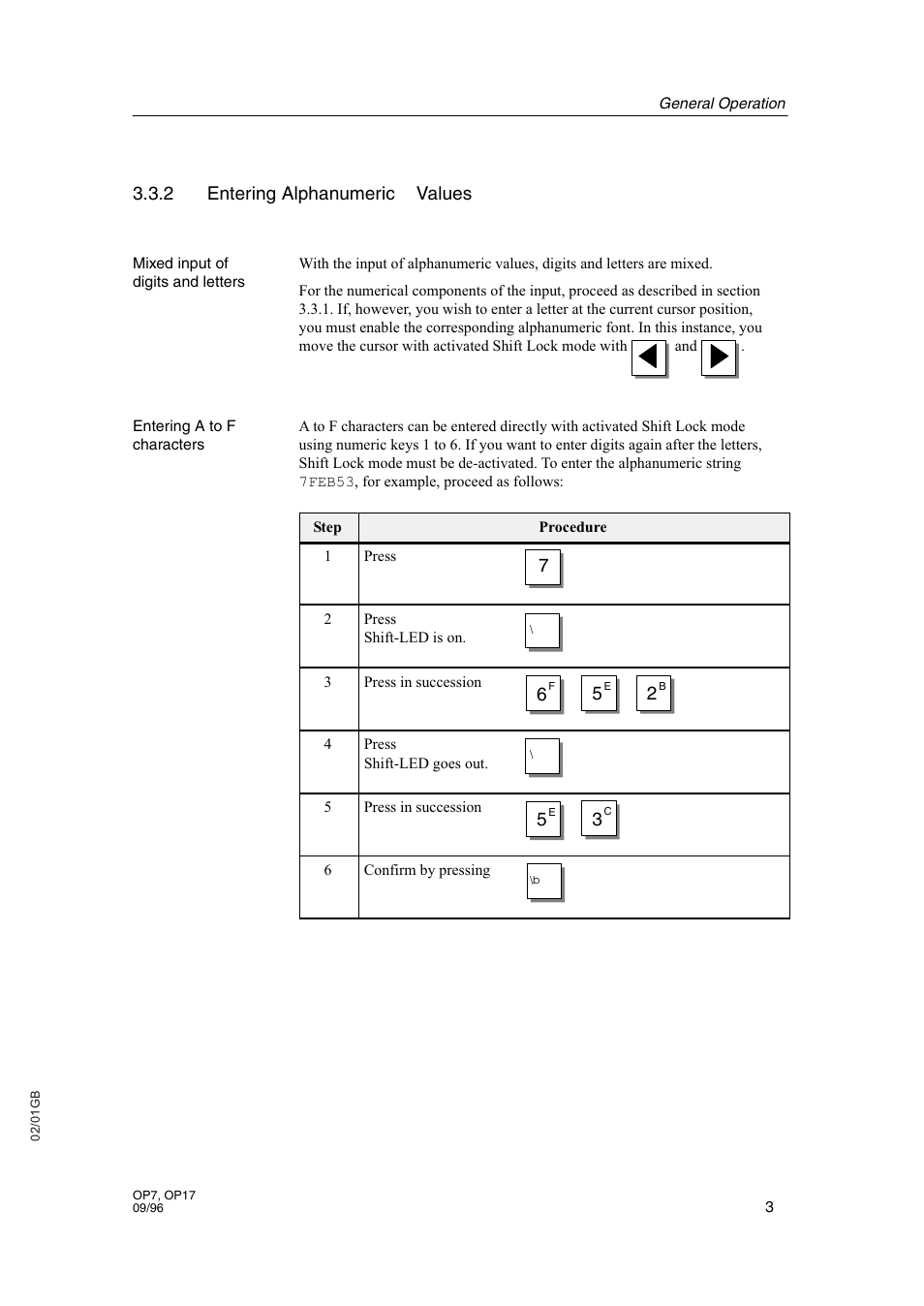 2 entering alphanumeric values | Sterling STT 1600 User Manual | Page 84 / 88