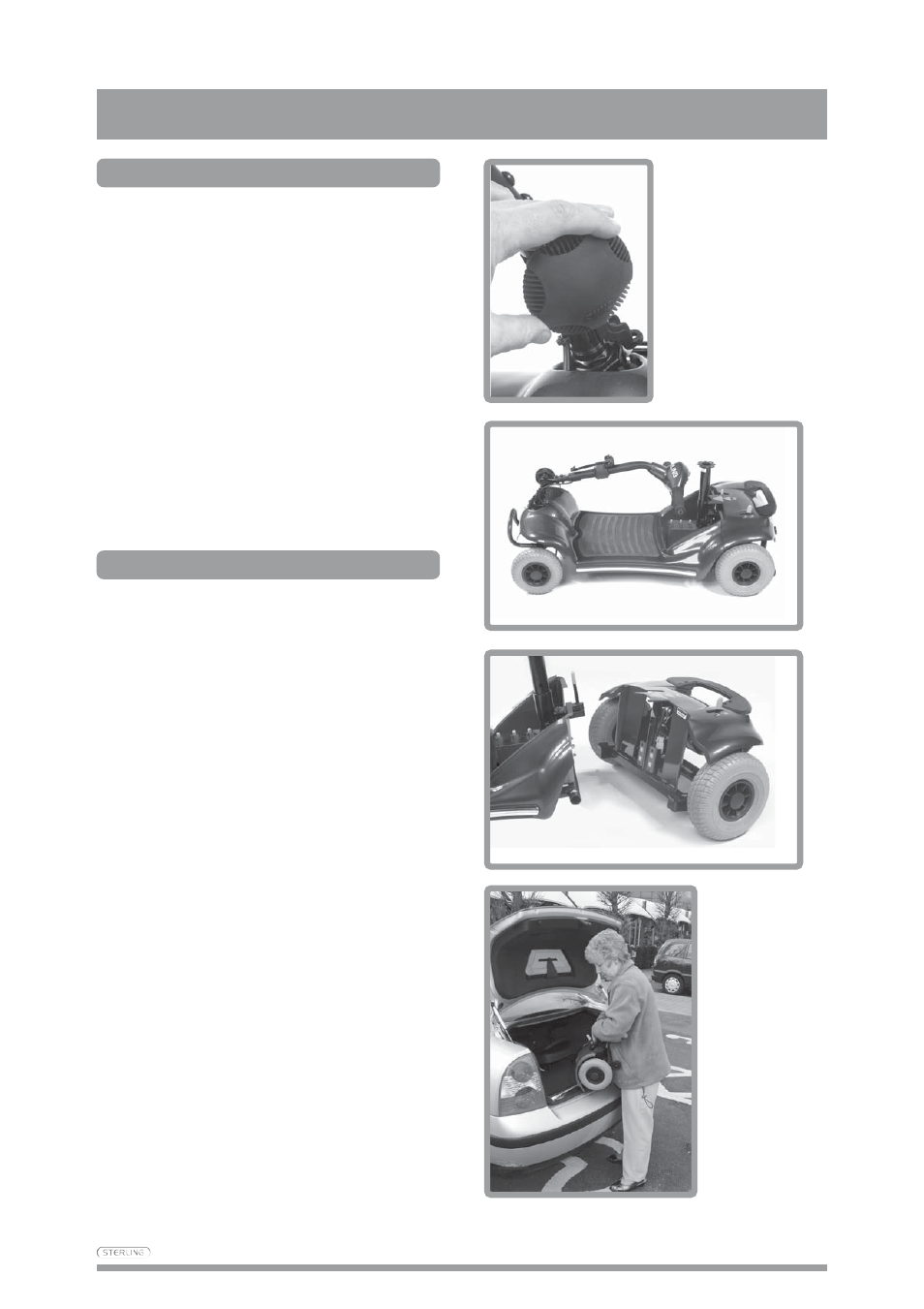 Guidance for safe operation and use | Sterling Mobility Scooter User Manual | Page 27 / 40