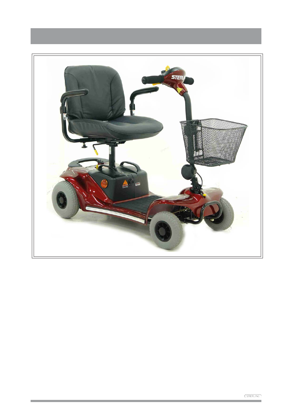 Sterling Mobility Scooter User Manual | Page 6 / 40