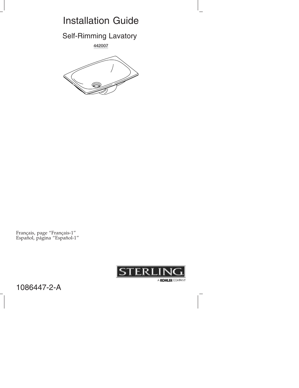 Sterling 1086447-2-A User Manual | 16 pages