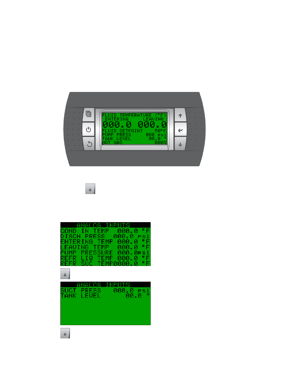 3 status screens | Sterling GP Series User Manual | Page 25 / 44