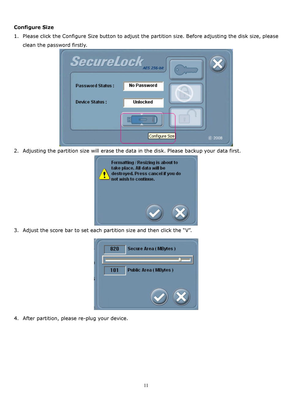 Super Talent Technology SecureLock AES-256 User Manual | Page 11 / 11