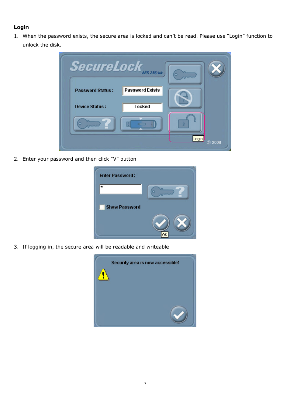 Super Talent Technology SecureLock AES-256 User Manual | Page 7 / 11